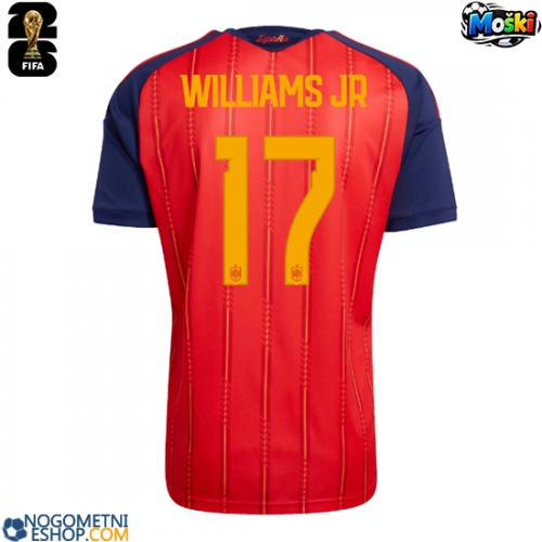 Moški Nogometni dresi Španija Nico Williams #17 Domači SP 2026 Kratek Rokav